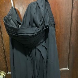 David’s Bridal black brides maid dress